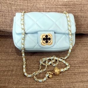 NEW! Baby Blue Quilted Bag